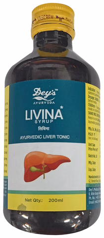 Deys Livina Syrup 200ml Ayurvedic Liver Tonic