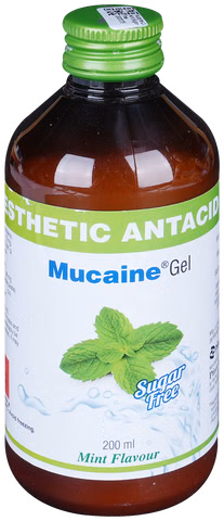 Mucaine Gel 200ml Mint Flavour Sugar Free
