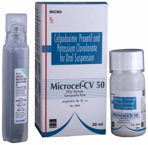Microcef-CV 50 Dry Syrup 30ml