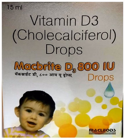 Macbrite D3 800 IU Drops 15ml