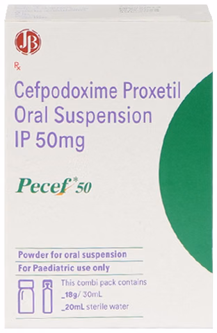 Pecef 50 Dry Syrup 30ml