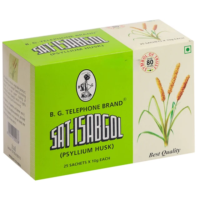 Sat-Isabgol Psyllium Husk 250gm Sachets