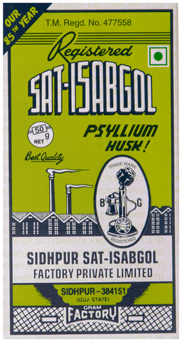Sat-Isabgol Psyllium Husk 50g