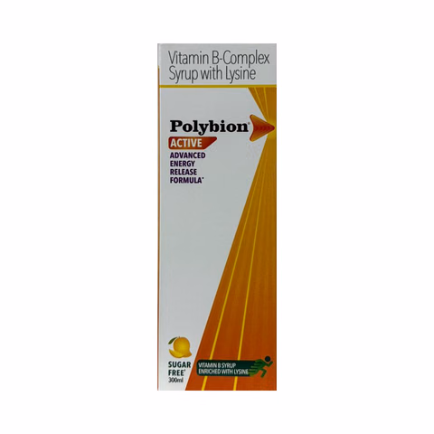 Polybion Active Syrup 150ml Sugar Free
