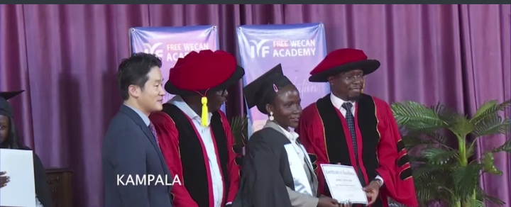Namwamba graduates at Wakan Academy under the International Youth Fellowship Academy 
