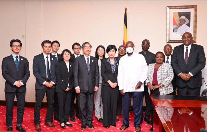 HE Yoweri Museveni meets the Japanesse delegations