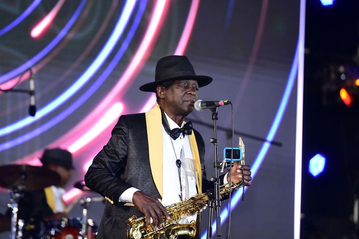 The legendary performing at one of the events at Serena Hotel