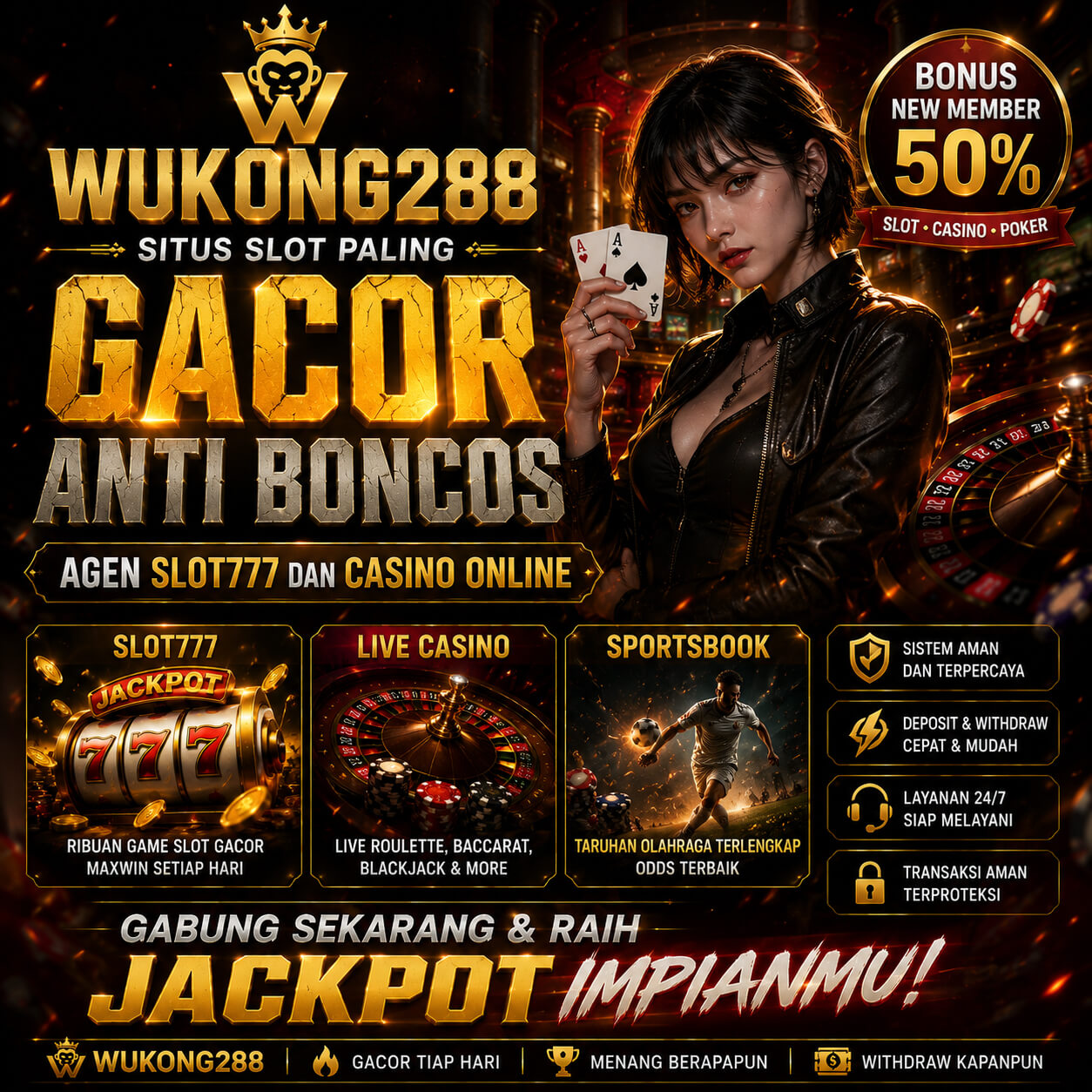 WUKONG288 X bbbouncesllc : Situs Slot Paling Gacor Anti Boncos Agen Slot777 dan Casino online