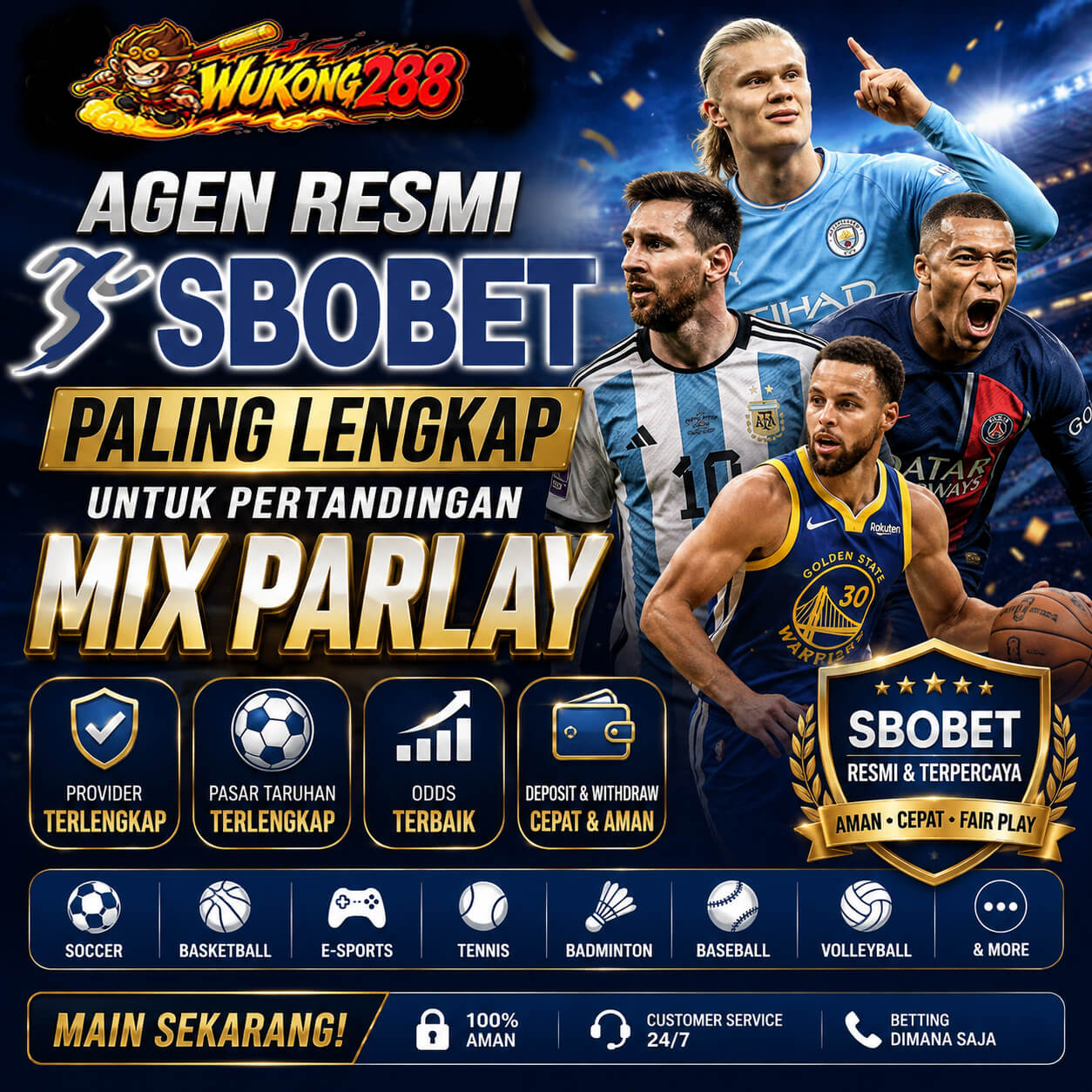 WUKONG288 Agen Resmi SBOBET Paling Lengkap Untuk  Pertandingan Mix Parlay