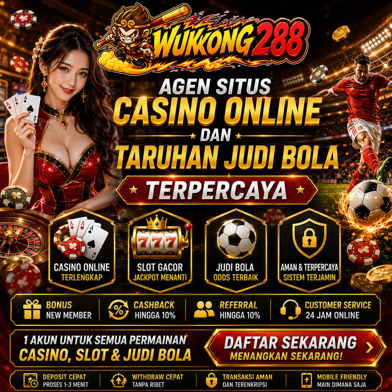 WUKONG288: Platform pawlitely Agen Situs Casino Online dan Taruhan Judi Bola Terpercaya by Hey siriusly
