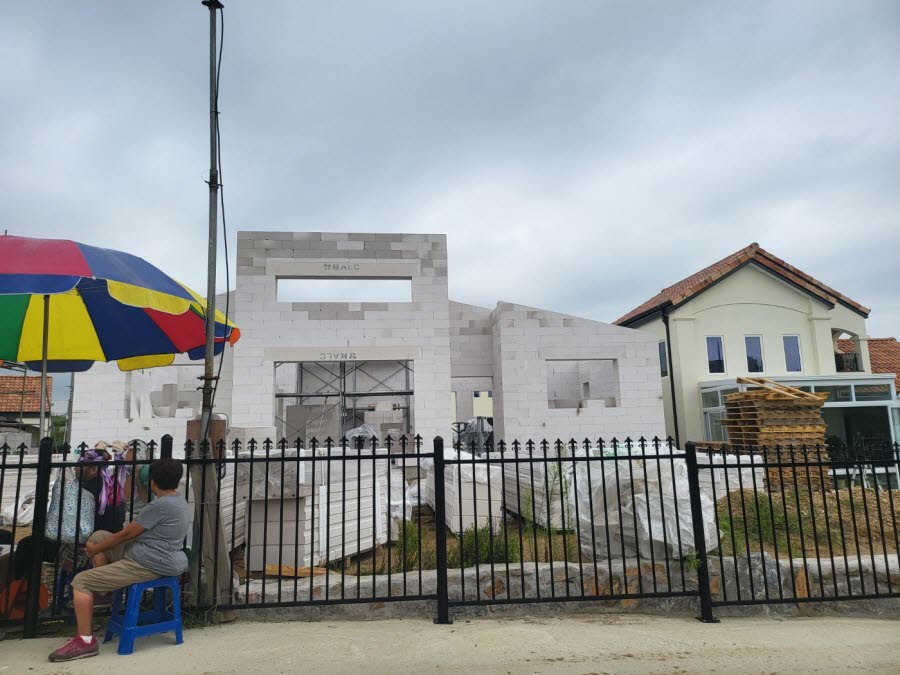 공정 전경과 마감 전 상태 관련 한국ALC 시공사진 18