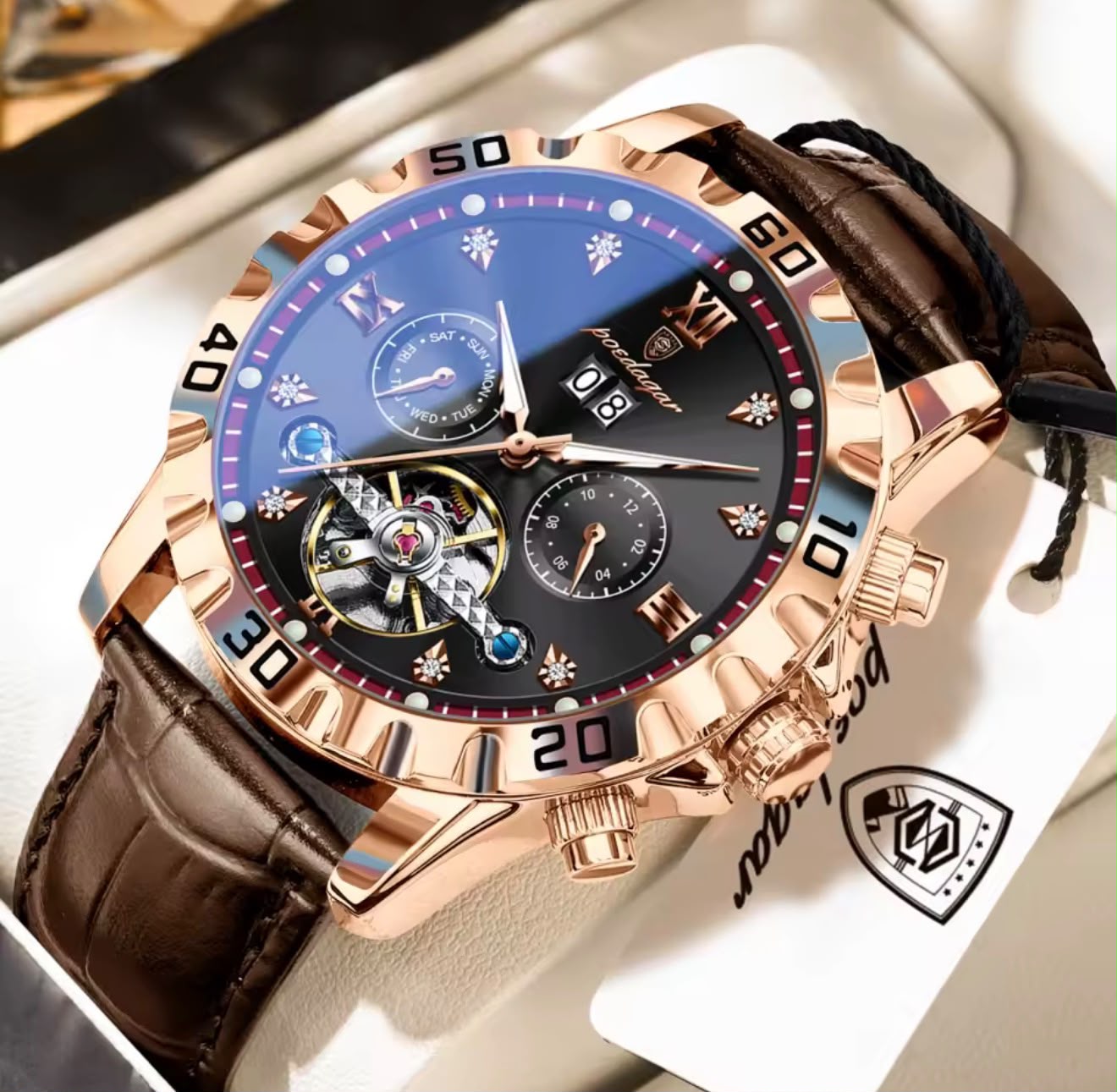 POEDAGAR 1418 LEATHER AUTOMATIC
