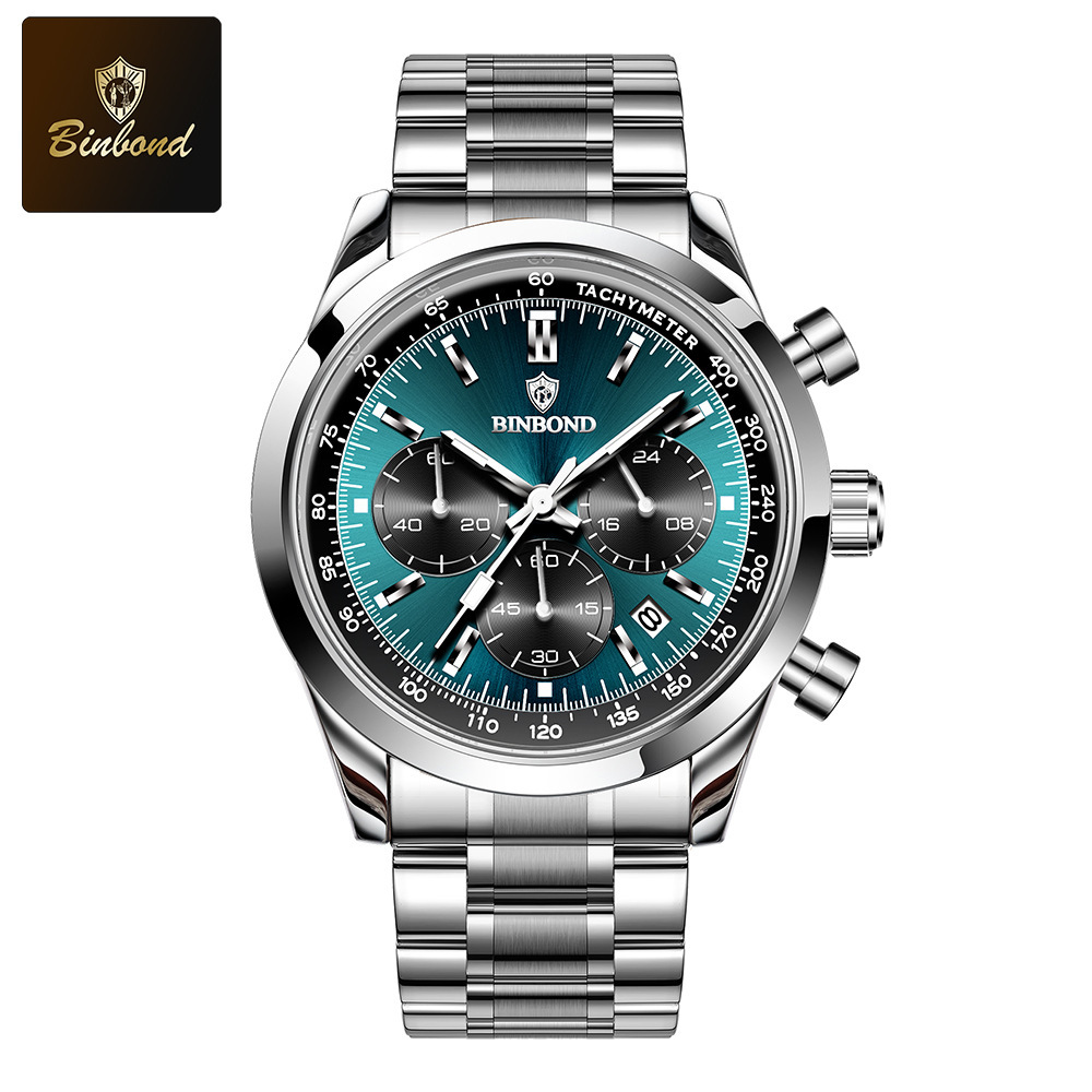 BINBOND-b380 Multifunctional Men's Quartz Watch