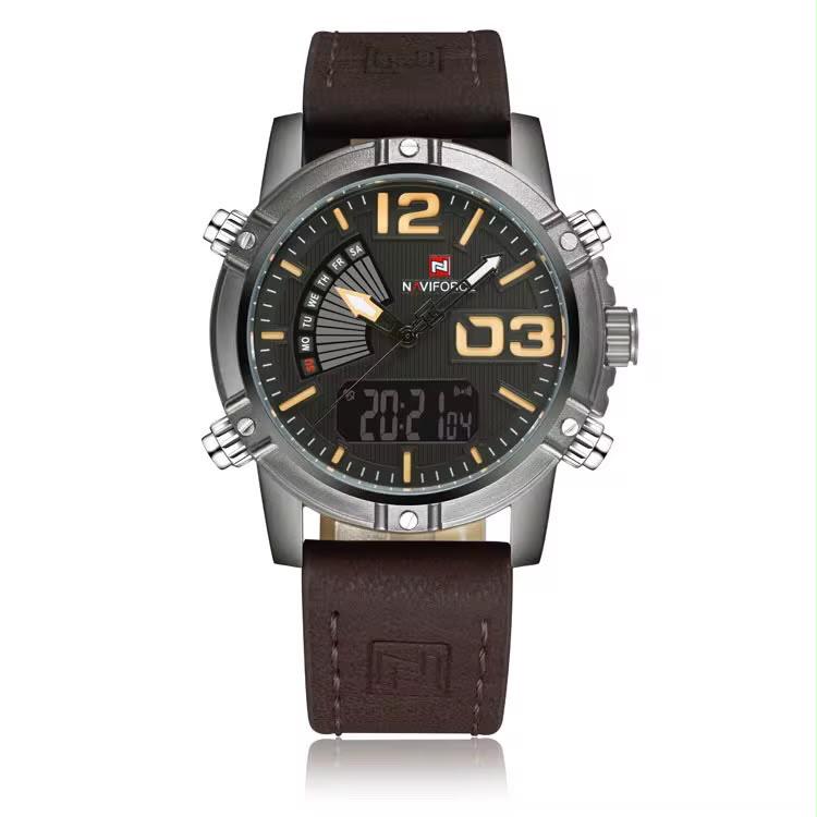 Naviforce 9095 watch rated 3 ATM water resistant