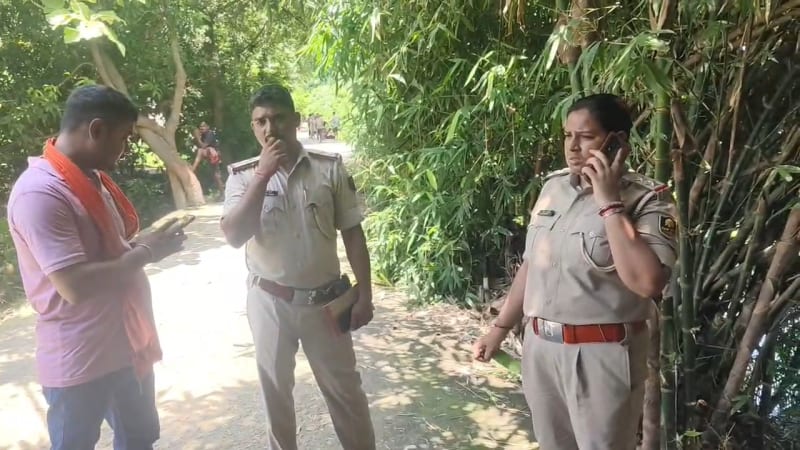 घटनास्थल पर पहुंची बड़हिया पुलिस 