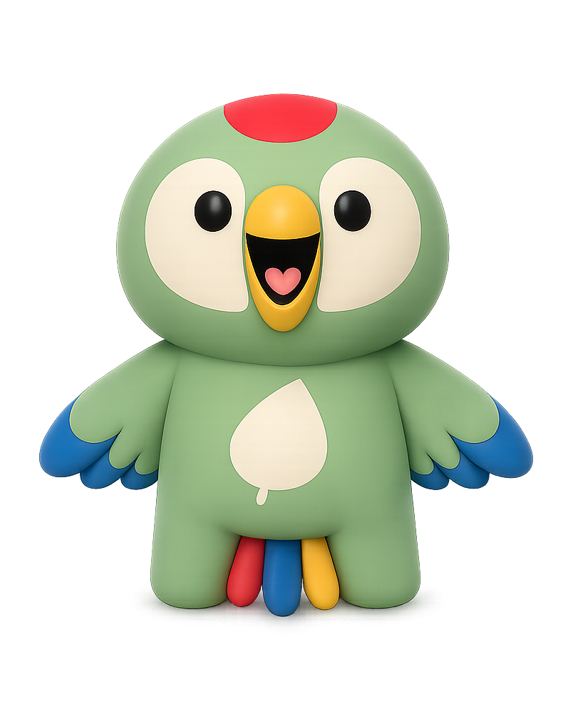 Cha the Parrot socks