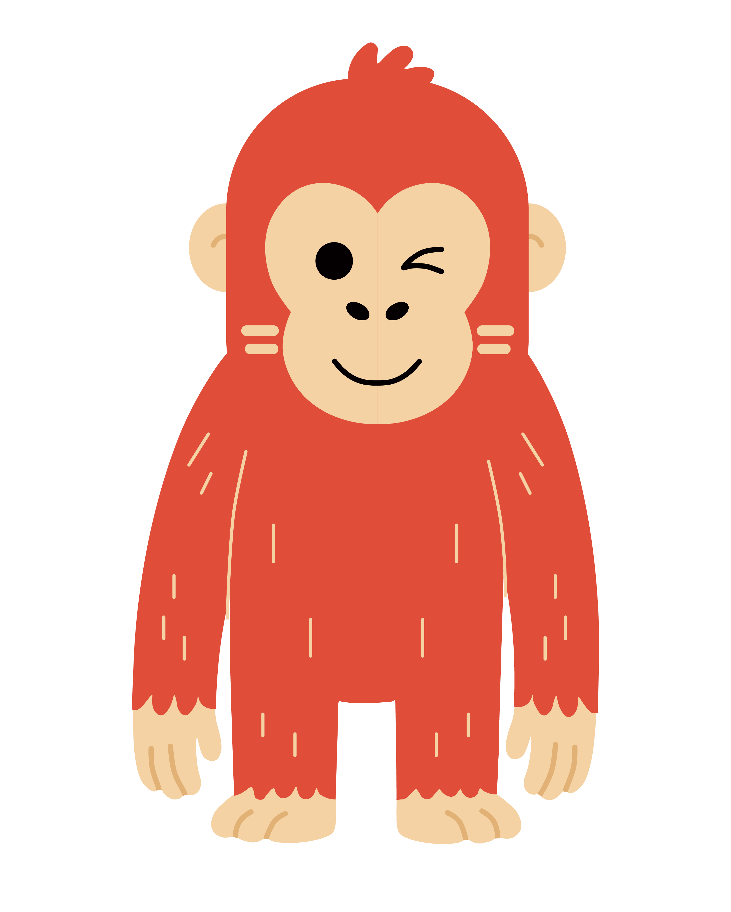 Toto the Orangutan socks