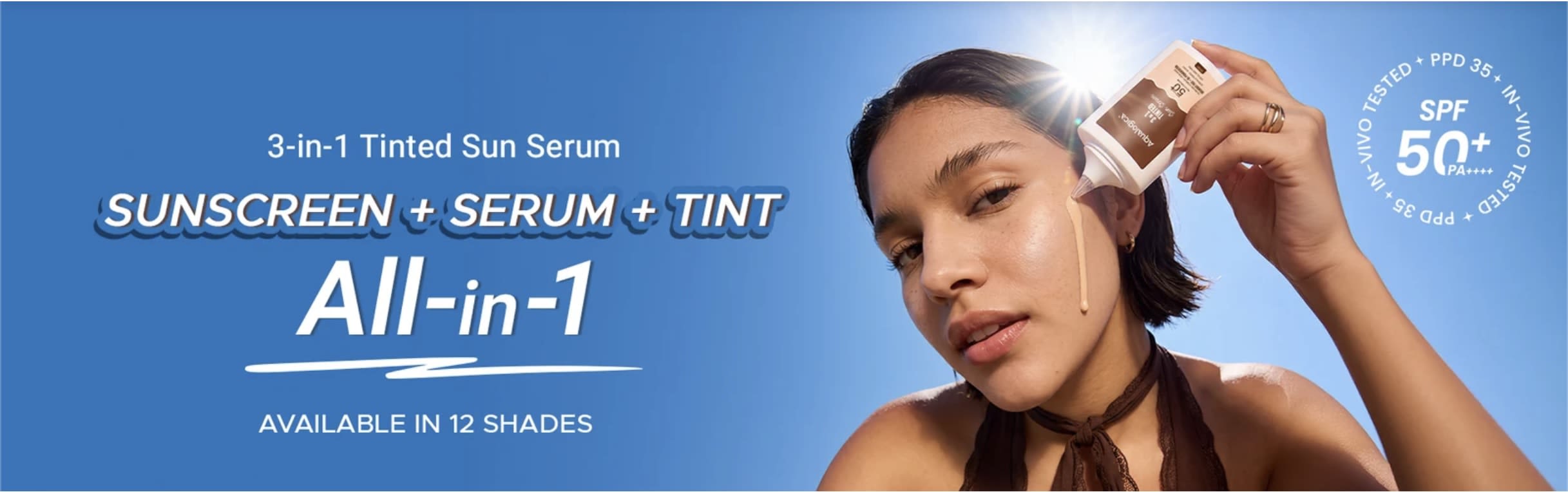 All in 1- Sunscreen + Serum + Tint