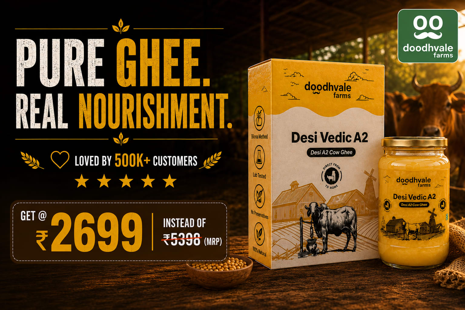 A2 Vedic Ghee | 900ml