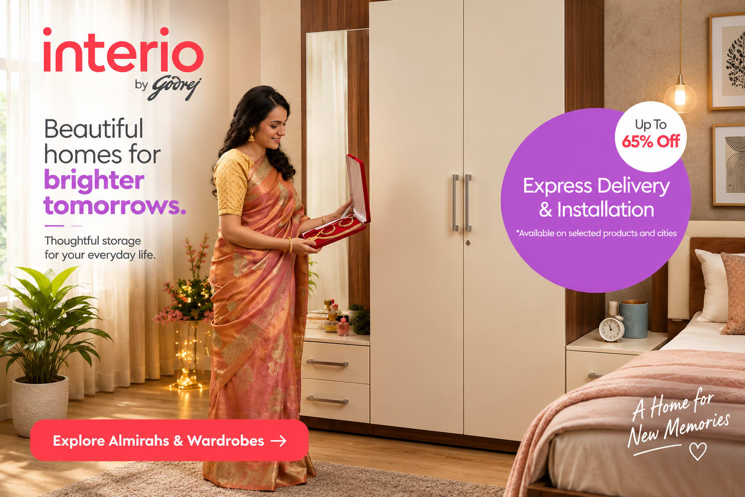 Offers on Almiras & Wardrobe
