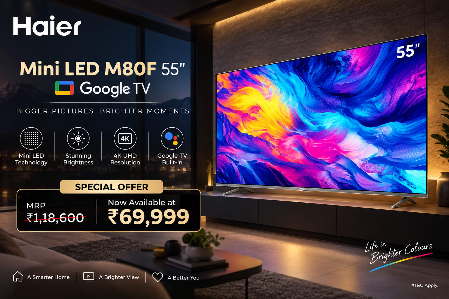 Mini LED M80F 55" Google TV