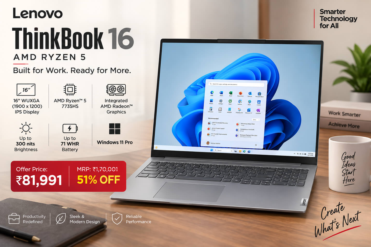ThinkBook 16 - AMD Ryzen 5