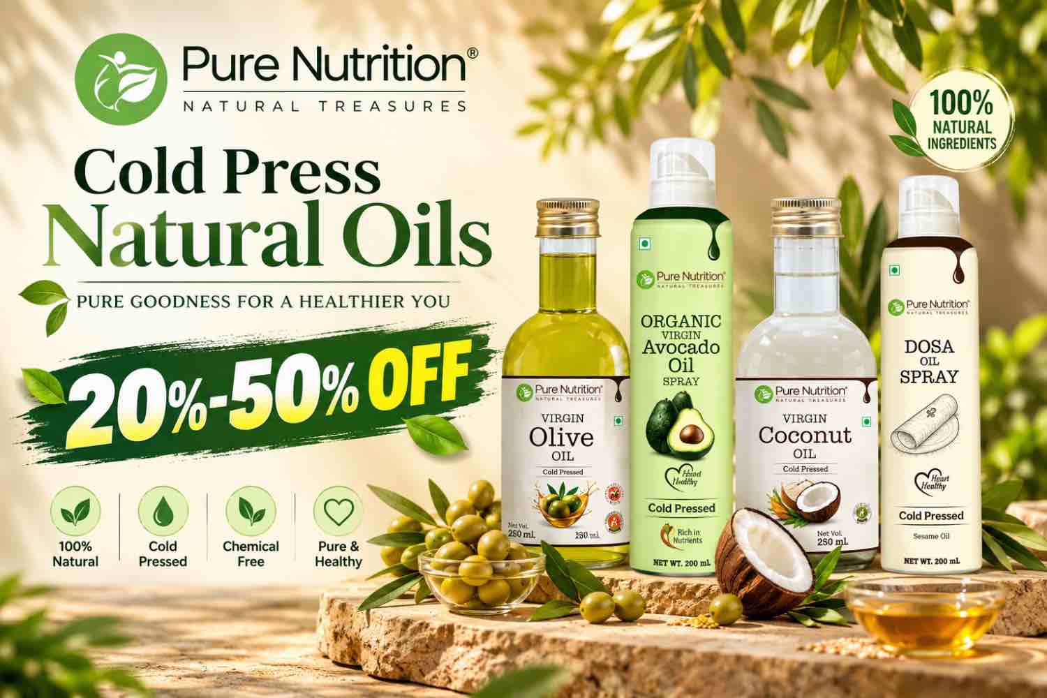 Offers on Oils Cold Pressed & Natural