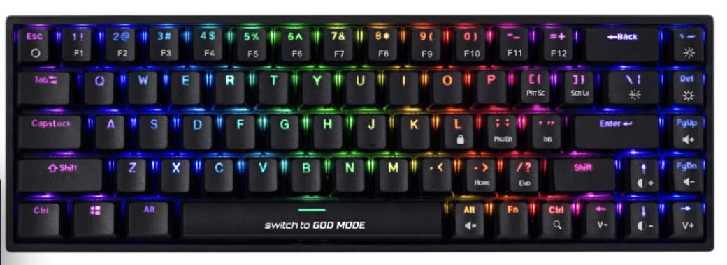 Cosmic Byte Artemis 68 Key Per Key RGB Mechanical Gaming Keyboard with Swappable Switches