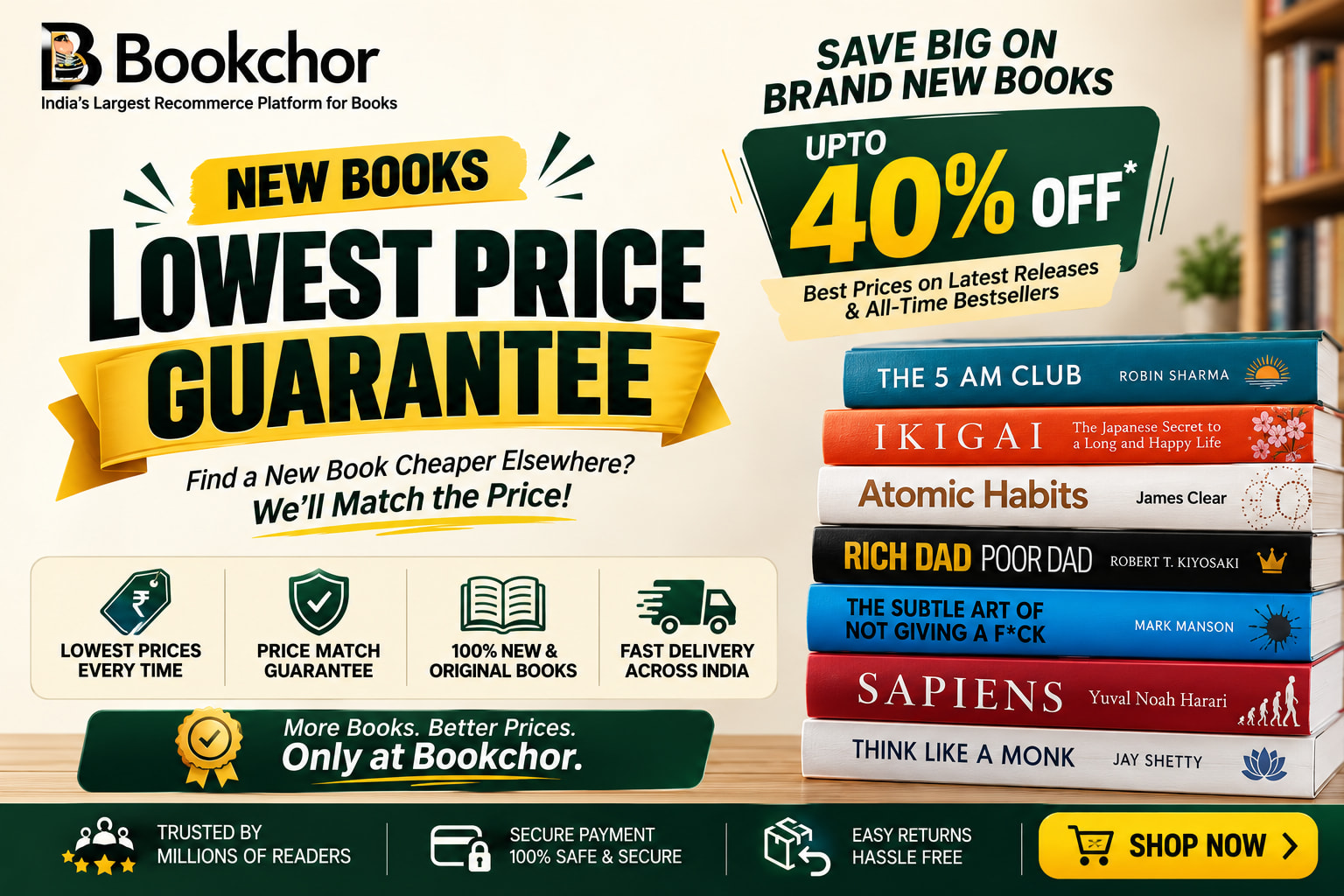 New Books Lowest Price Guarantee