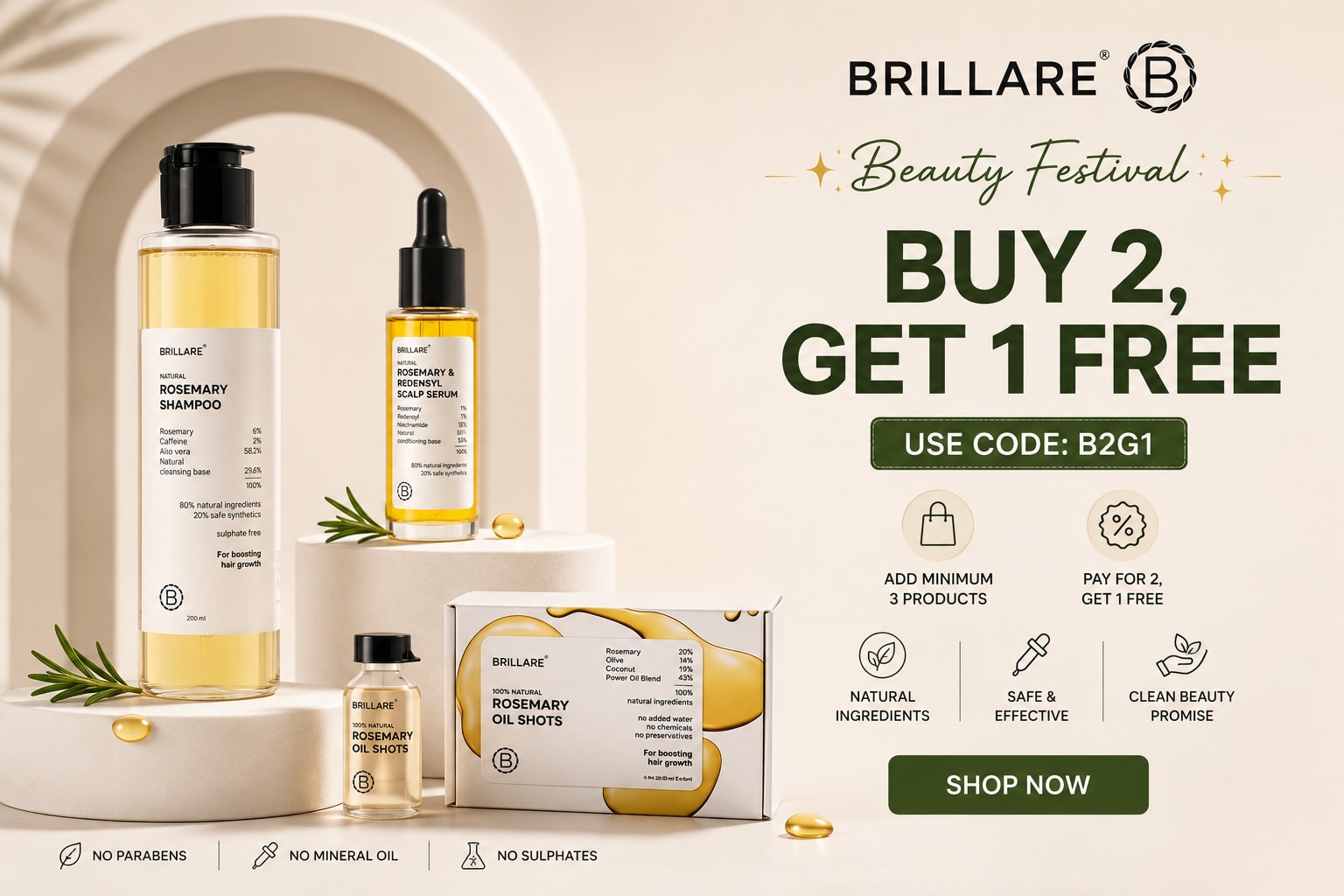 Buy 2, Get 1 FREE