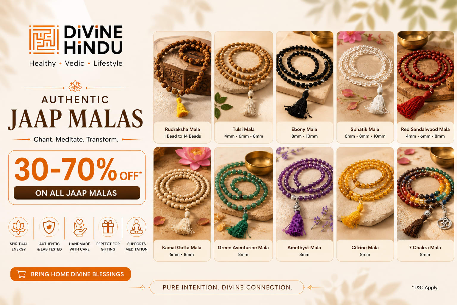Jaap Malas 108 Beads