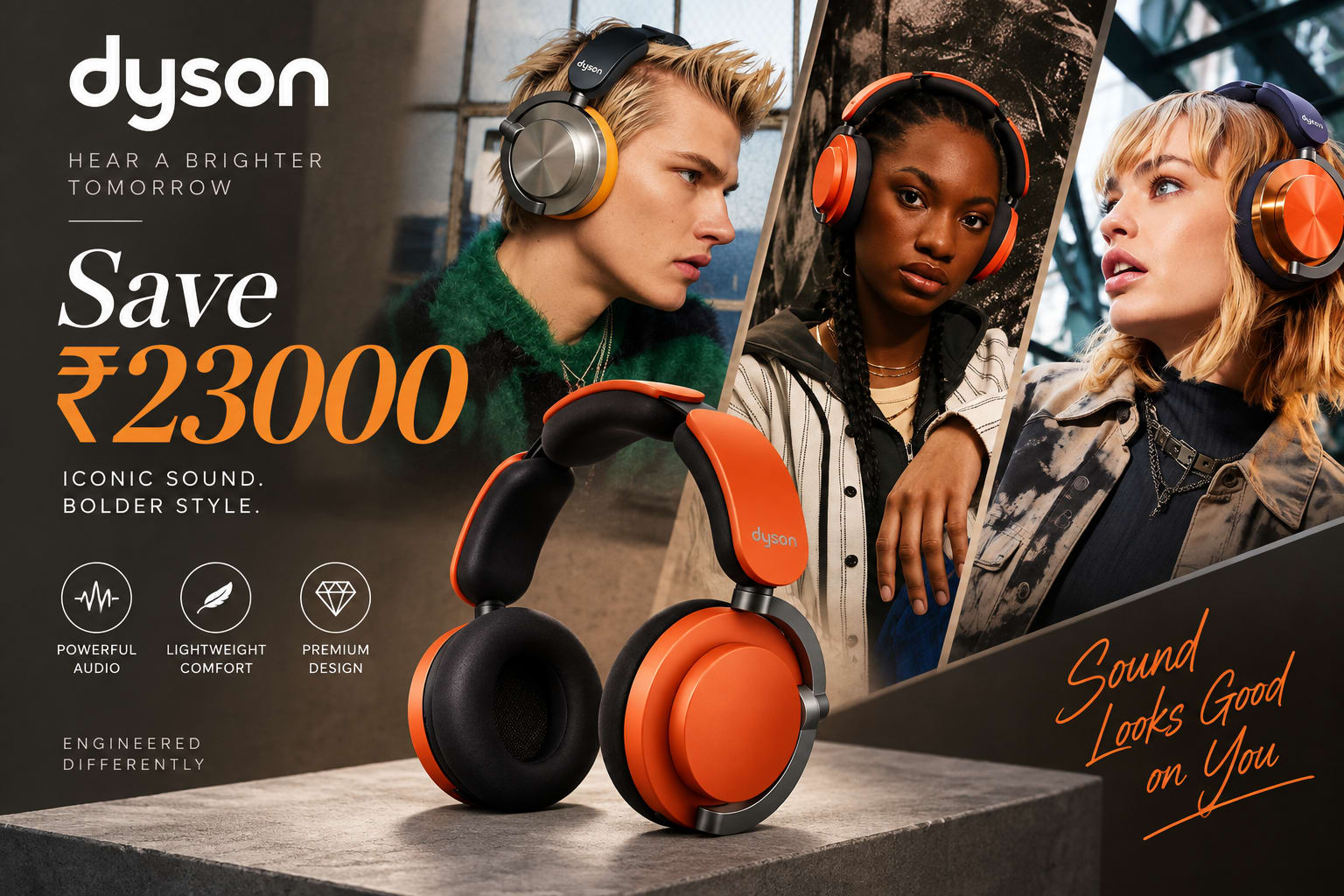 Dyson OnTrac™ headphones Ceramic Cinnabar