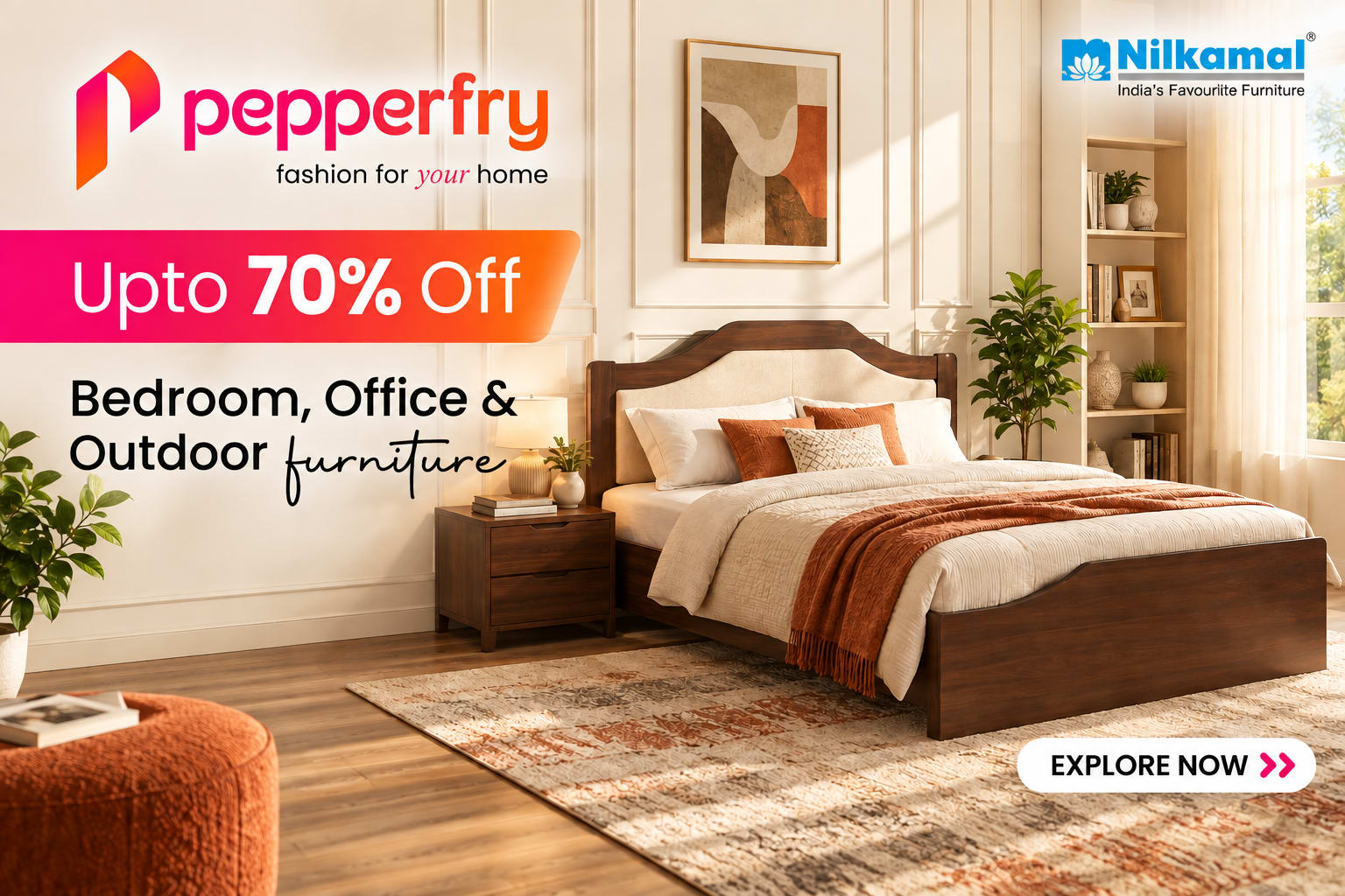 Nilkamal- Bedroom, Office & Outdoor Furnitures