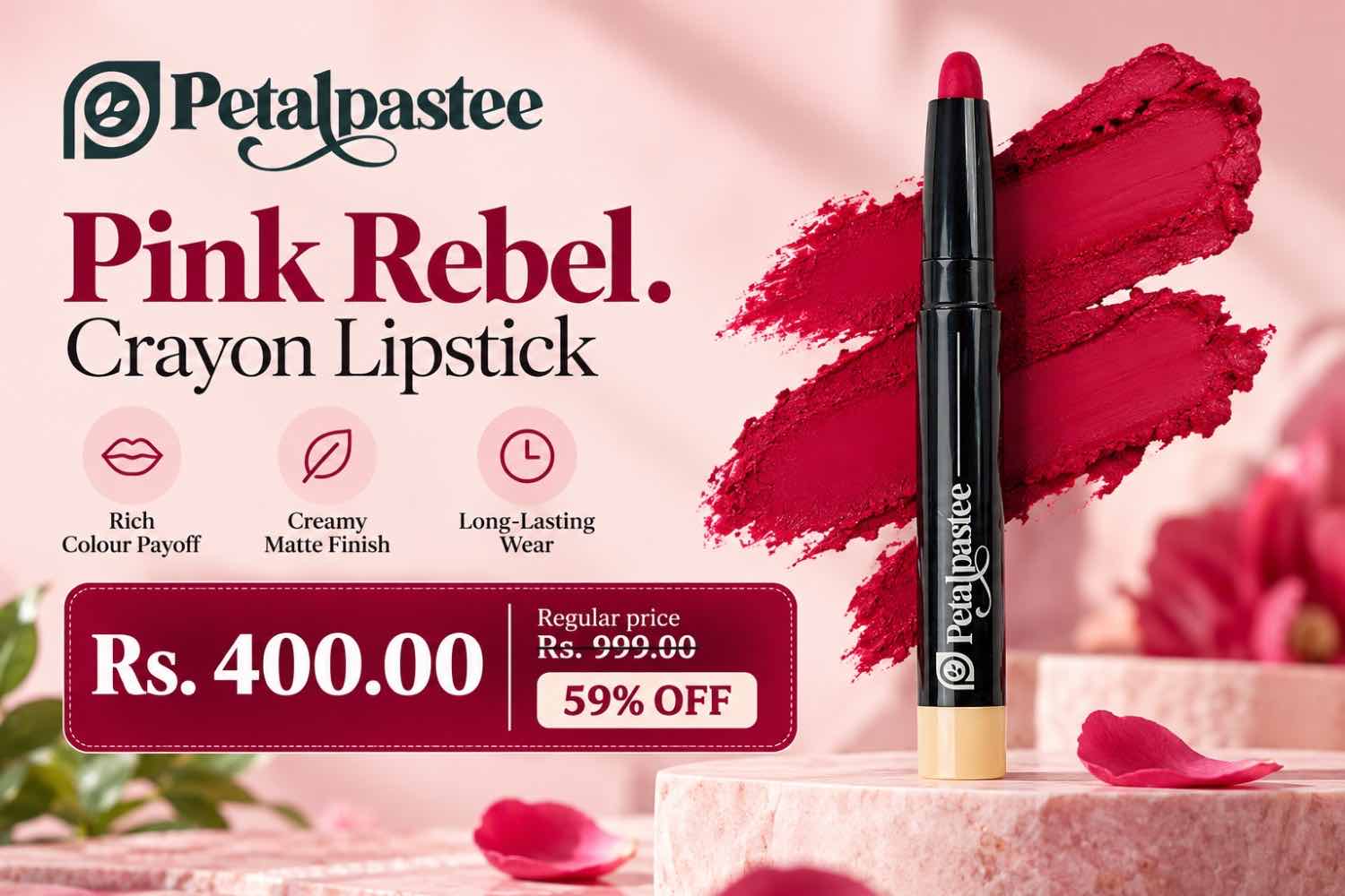 Pink Rebel Crayon Lipstick