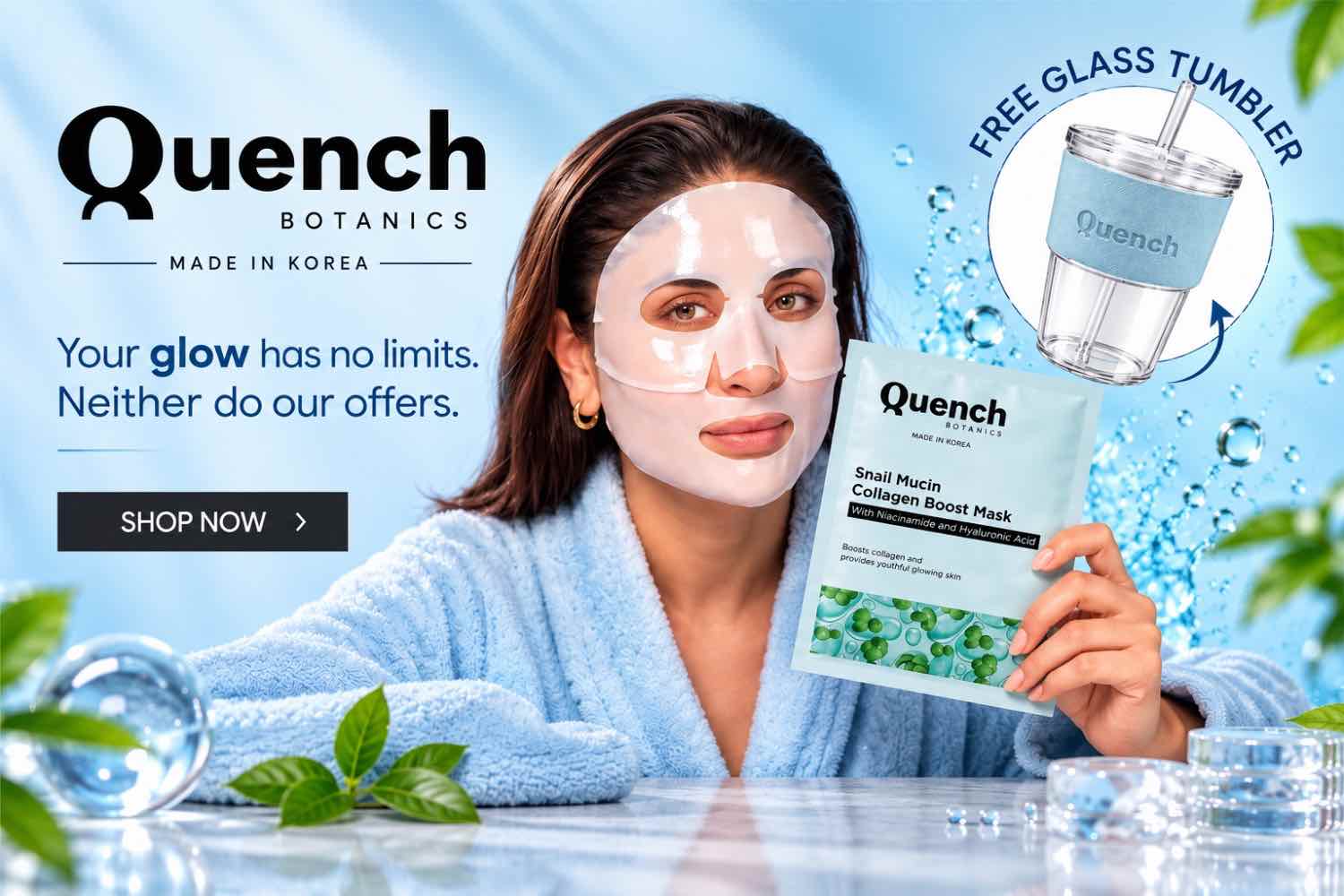 Free Tumbler with Collagen Boost Mask