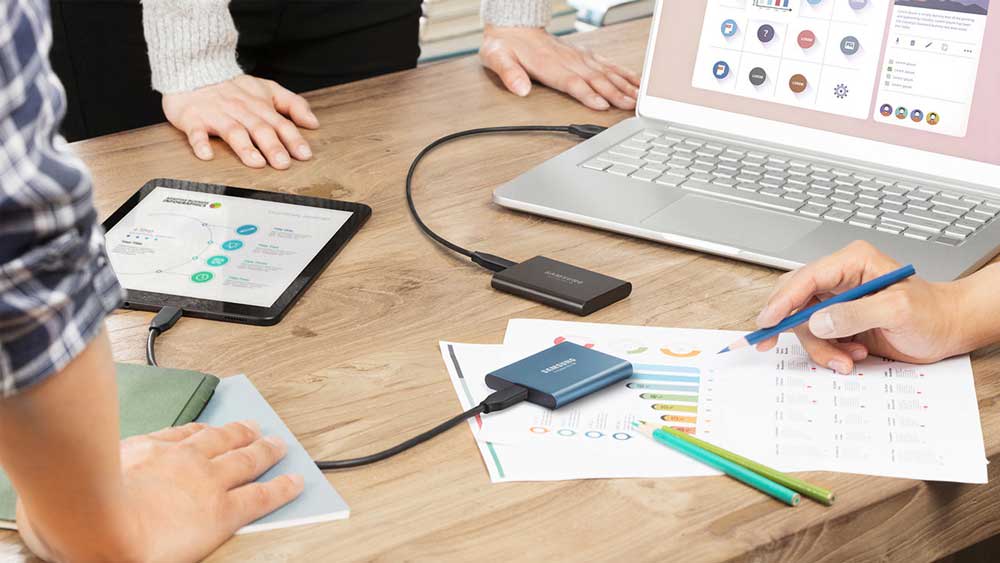 Samsung portable SSD T5 devices
