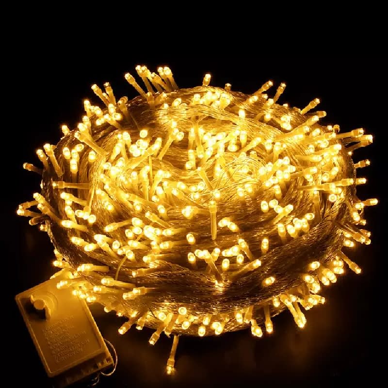 GuirlanGuirlande Lumineuse LED jaune Intérieure et Extérieure Alimentée avec Prise