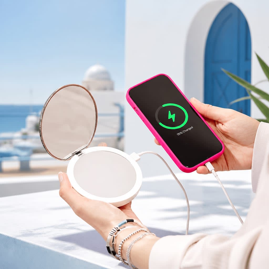 Miroir led avec powerbank