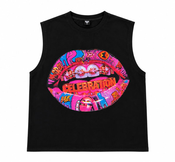 Camiseta sin mangas oversized
