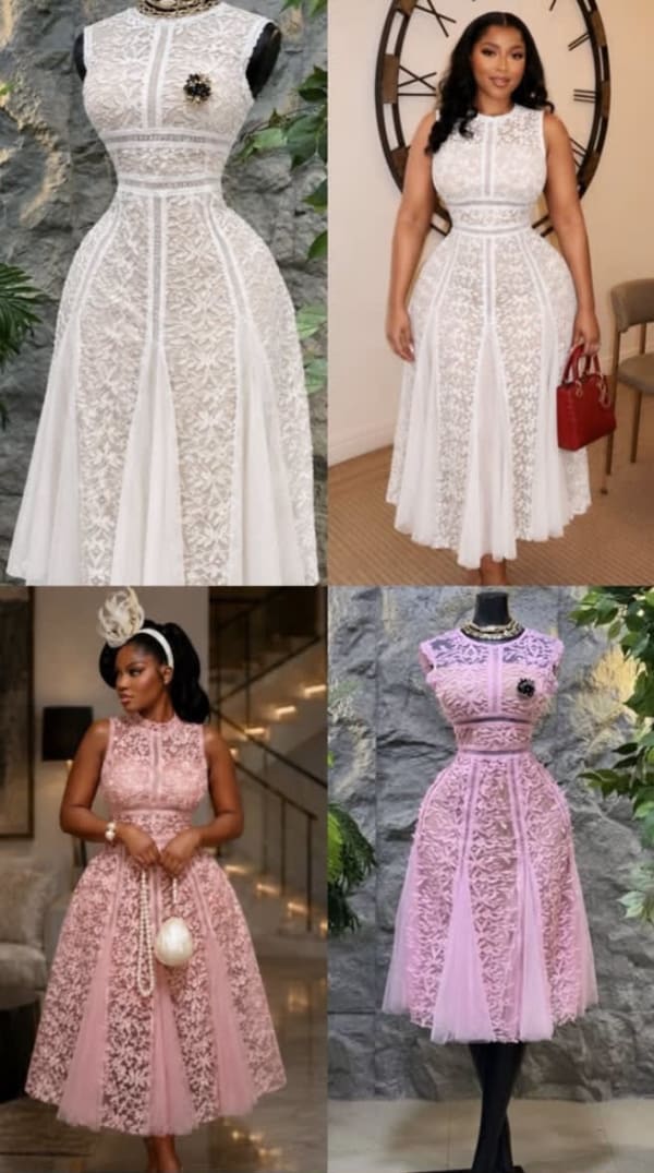 Vestido Encanje Imperial
