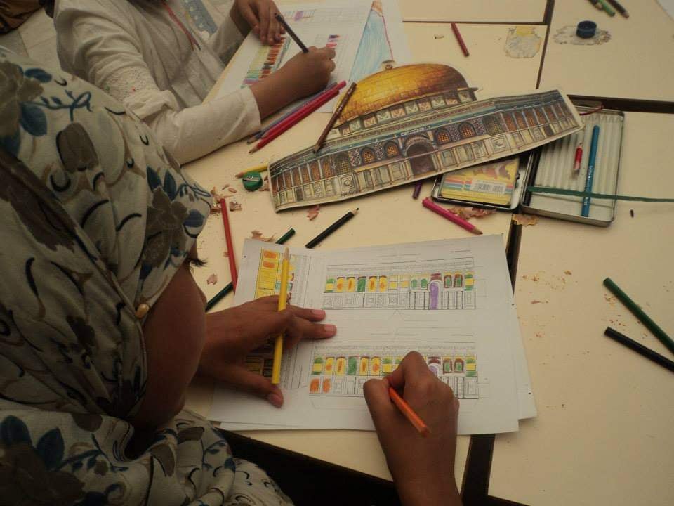 Workshop painting : Al-Quds