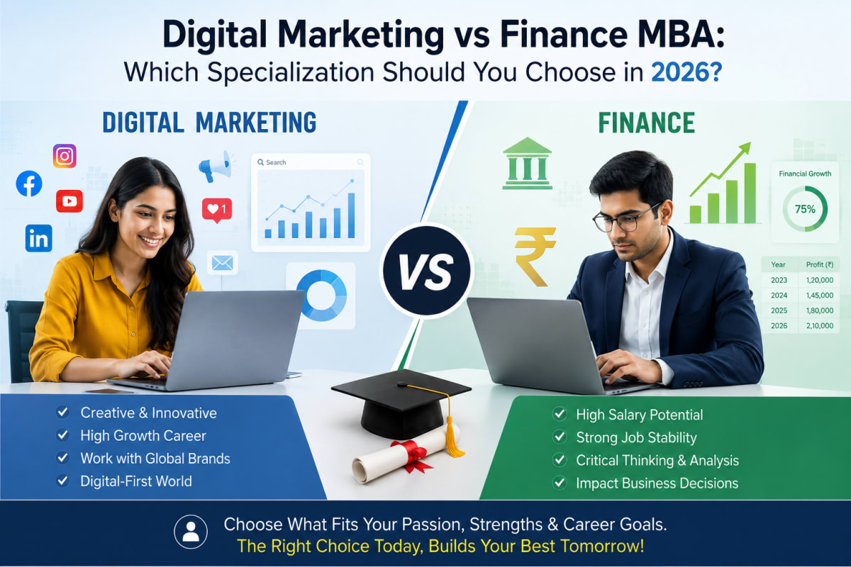 Digital Marketing vs Finance MBA: Which Specialization Should You Choose in 2026?