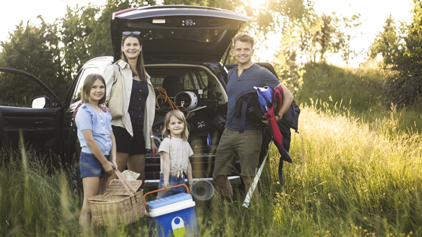 familie pakker til bilferie