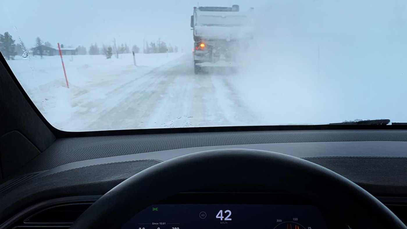 bil på vinterføre