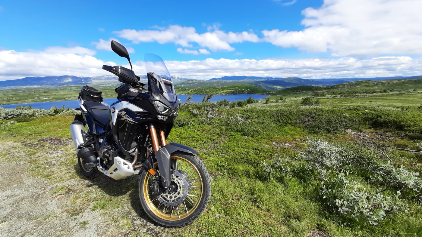 motorsykkel i natur