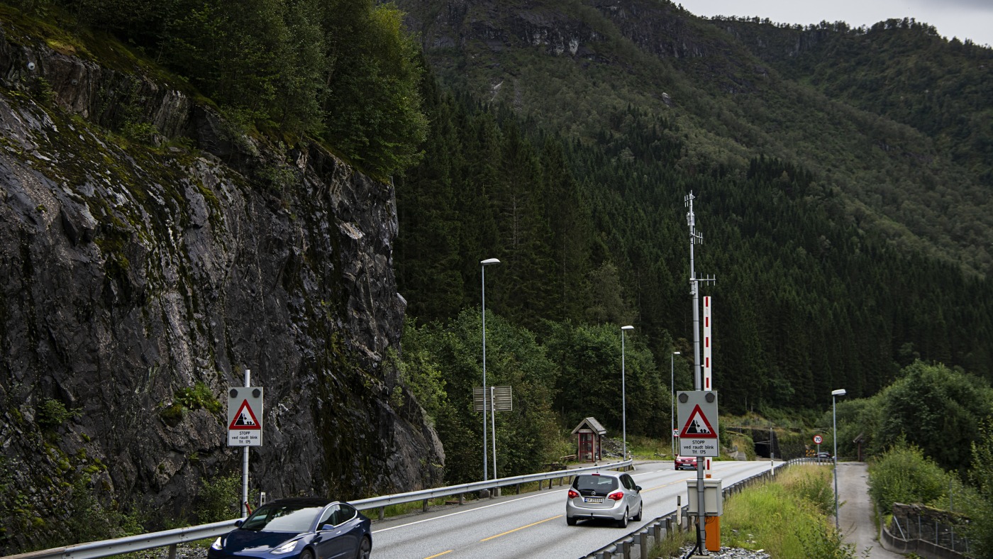 rasfarlig vei 