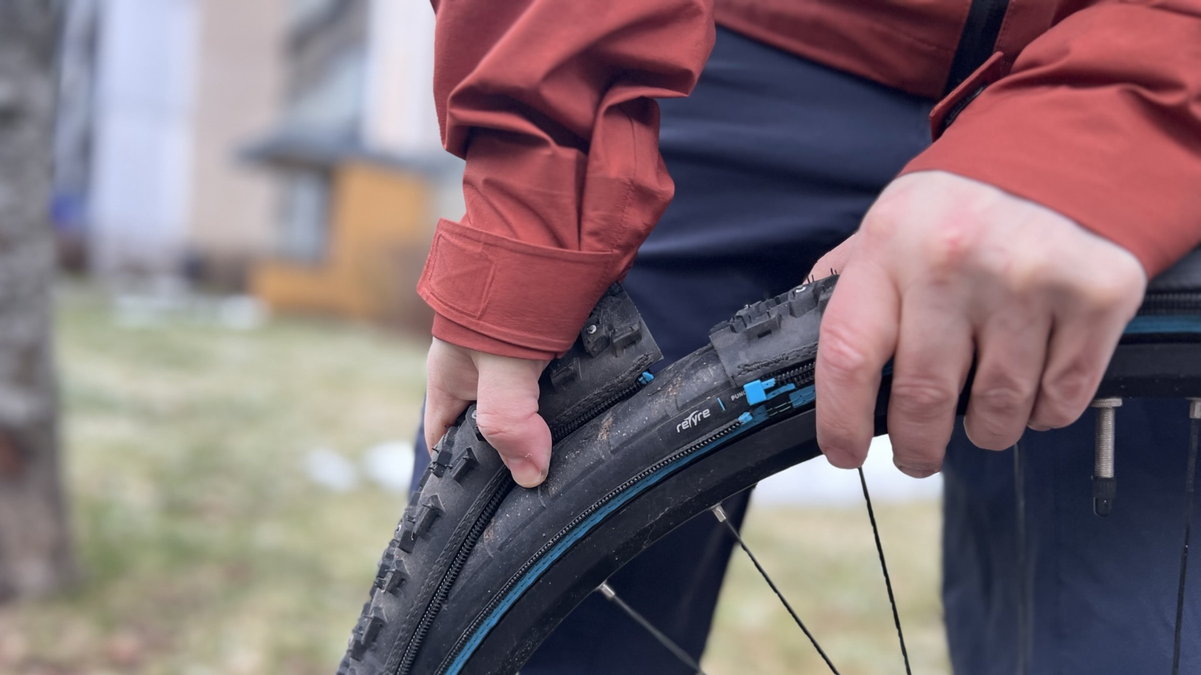 Test av piggdekk til sykkel fra reTyre NAF