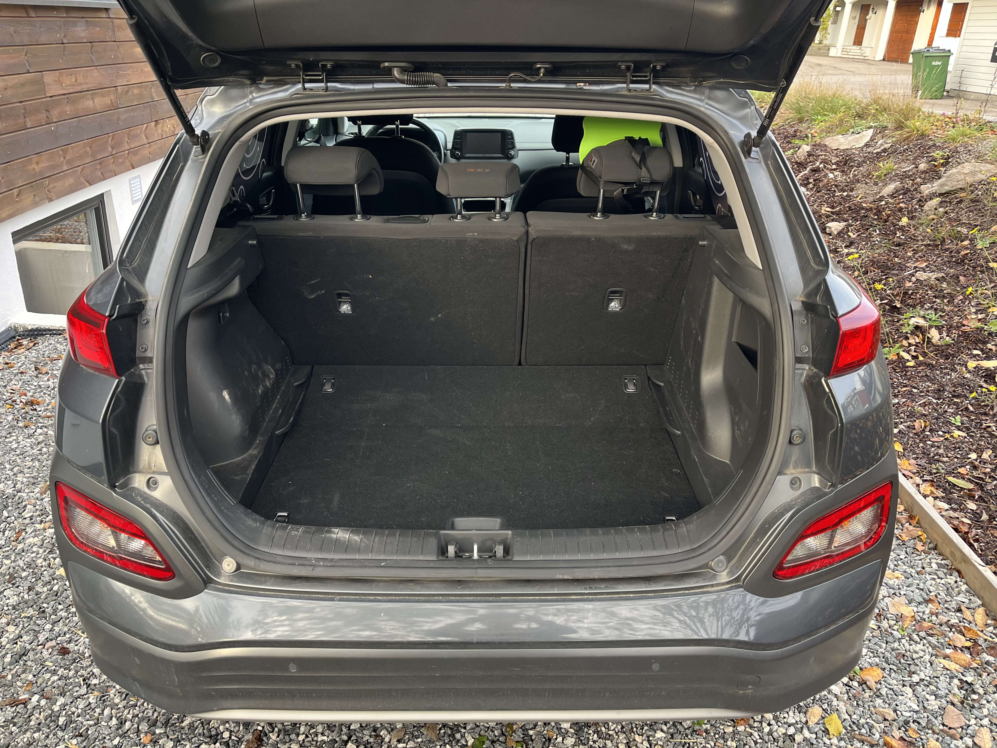 Bagasjerommet i Hyundai Kona.