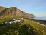Campingplass ved stranden