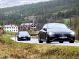 Mercedes Benz EQS 450+ på vei elbiltest 2022